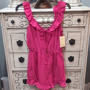 BeBop Pink Ruffle Romper